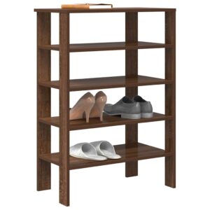 vidaXL skoreol 61x32x87,5 cm konstrueret træ brun egetræsfarve