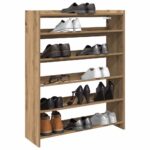 vidaXL skoreol 80x25x100 cm konstrueret træ kunsteg