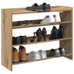 vidaXL skoreol 80x25x62 cm konstrueret træ kunsteg