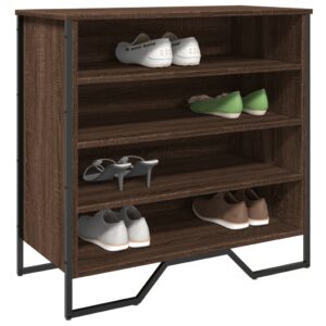 vidaXL skoreol 80x38x78 cm konstrueret træ brun egetræsfarvet