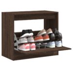 vidaXL skoreol 80x42x69 cm konstrueret træ brun egetræsfarve - Kategori: Egetræshylder til hjemmet 4 vidaXL skoreol 80x42x69 cm konstrueret træ brun egetræsfarve