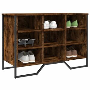 vidaXL skoreol 90x38x61,5 cm konstrueret træ røget egetræsfarve