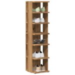 vidaXL skoskab 28x27x102 cm konstrueret træ kunsteg