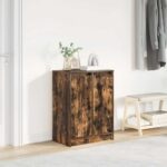 vidaXL skoskab 57x34x76 cm konstrueret træ røget egetræsfarve - Kategori: Egetræshylder til hjemmet 4 vidaXL skoskab 57x34x76 cm konstrueret træ røget egetræsfarve