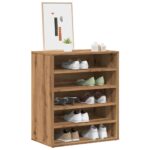 vidaXL skoskab 60x35x70 cm konstrueret træ kunsteg
