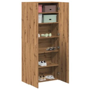 vidaXL skoskab 80x35,5x180 cm konstrueret træ kunsteg