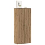 vidaXL skoskab 80x39x178 cm konstrueret træ kunsteg