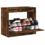 vidaXL skoskab 80x42x69 cm konstrueret træ røget egetræsfarve - Kategori: Egetræshylder til hjemmet 4 vidaXL skoskab 80x42x69 cm konstrueret træ røget egetræsfarve