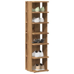 vidaXL skoskabe 2 stk. 28x27x102 cm konstrueret træ kunsteg