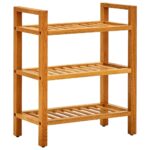 vidaXL skostativ med 3 hylder 50x27x60 cm massivt egetræ - Kategori: Egetræshylder til hjemmet 4 vidaXL skostativ med 3 hylder 50x27x60 cm massivt egetræ