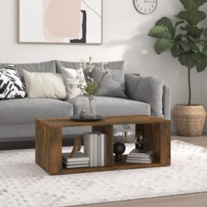 vidaXL sofabord 100x50x36 cm konstrueret træ røget egetræsfarve