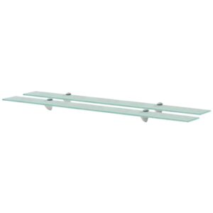 vidaXL svævehylder 2 stk. 100 x 10 cm 8 mm glas