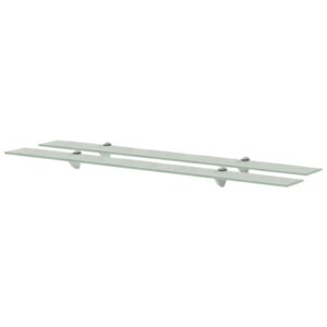 vidaXL svævehylder 2 stk. 100 x 10 cm 8 mm glas