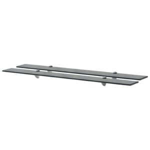 vidaXL svævehylder 2 stk. 100 x 10 cm 8 mm glas