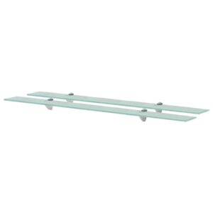 vidaXL svævehylder 2 stk. 100 x 20 cm 8 mm glas