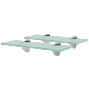 vidaXL svævehylder 2 stk. 30 x 10 cm 8 mm glas