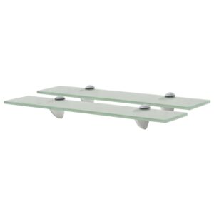 vidaXL svævehylder 2 stk. 50 x 10 cm 8 mm glas