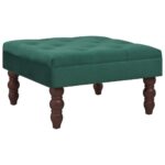 vidaXL taburet 60 x 60 x 36 cm fløjl mørkegrøn - Kategori: Komfortable og praktiske puffer 4 vidaXL taburet 60 x 60 x 36 cm fløjl mørkegrøn