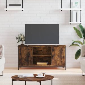 vidaXL tv-bord 100x40x50 cm konstrueret træ røget egetræsfarve