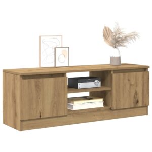 vidaXL tv-bord 102x30x36 cm konstrueret træ kunsteg