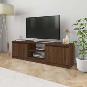 vidaXL tv-bord 120x30x35,5 cm konstrueret træ brun egetræsfarve