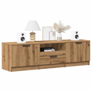 vidaXL tv-bord 140x35x40 cm konstrueret træ kunsteg