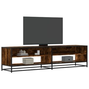 vidaXL tv-bord 180,5x40x46 cm konstrueret træ røget egetræsfarve