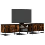 vidaXL tv-bord 180x35x41 cm konstrueret træ røget egetræsfarve