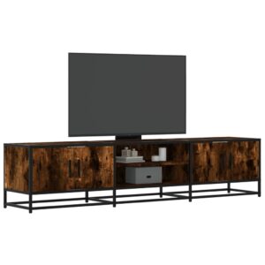 vidaXL tv-bord 180x35x41 cm konstrueret træ røget egetræsfarve