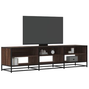 vidaXL tv-bord 180x40x46 cm konstrueret træ brun egetræsfarve