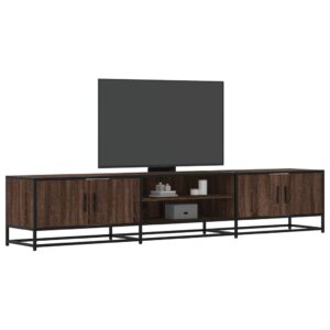 vidaXL tv-bord 210x35x41 cm konstrueret træ brun egetræsfarve