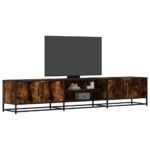 vidaXL tv-bord 210x35x41 cm konstrueret træ røget egetræsfarve