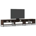 vidaXL tv-bord 270x40x46 cm konstrueret træ brun egetræsfarve