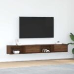 vidaXL tv-borde 2 stk. 100x31x25,5 cm konstrueret træ brunt egetræ - Kategori: Egetræshylder til hjemmet 4 vidaXL tv-borde 2 stk. 100x31x25,5 cm konstrueret træ brunt egetræ