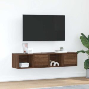vidaXL tv-borde 2 stk. 60x31x25,5 cm konstrueret træ brunt egetræ