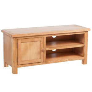 vidaXL tv-skab 103x36x46 cm massivt egetræ