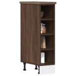 vidaXL underskab 20x44,5x81,5 cm konstrueret træ brun egetræsfarve