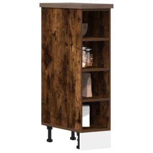 vidaXL underskab 20x44,5x81,5 cm konstrueret træ røget egetræ