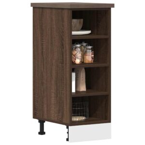 vidaXL underskab 30x44,5x81,5 cm konstrueret træ brun egetræsfarve