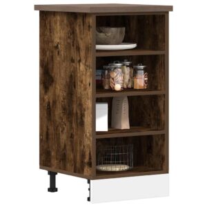 vidaXL underskab 40x44,5x81,5 cm konstrueret træ røget egetræ