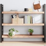 vidaXL væghylde 140x30x(2-6) cm ubehandlet massivt egetræ - Kategori: Egetræshylder til hjemmet 4 vidaXL væghylde 140x30x(2-6) cm ubehandlet massivt egetræ