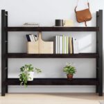 vidaXL væghylde 140x40x(2-6) cm behandlet massivt egetræ mørkebrun - Kategori: Egetræshylder til hjemmet 4 vidaXL væghylde 140x40x(2-6) cm behandlet massivt egetræ mørkebrun
