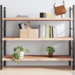 vidaXL væghylde 140x60x(2-4) cm ubehandlet massivt egetræ - Kategori: Egetræshylder til hjemmet 4 vidaXL væghylde 140x60x(2-4) cm ubehandlet massivt egetræ