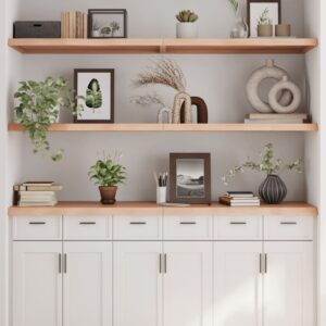 vidaXL væghylde 160x60x(2-4) cm ubehandlet massivt egetræ