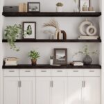 vidaXL væghylde 180x40x(2-6) cm behandlet massivt egetræ mørkebrun - Kategori: Egetræshylder til hjemmet 4 vidaXL væghylde 180x40x(2-6) cm behandlet massivt egetræ mørkebrun