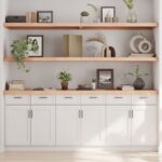 vidaXL væghylde 220x50x(2-6) cm ubehandlet massivt egetræ - Kategori: Egetræshylder til hjemmet 4 vidaXL væghylde 220x50x(2-6) cm ubehandlet massivt egetræ