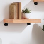 vidaXL væghylde 40x20x6 cm behandlet massivt egetræ lysebrun - Kategori: Egetræshylder til hjemmet 4 vidaXL væghylde 40x20x6 cm behandlet massivt egetræ lysebrun