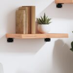 vidaXL væghylde 40x30x(2-4) cm behandlet massivt egetræ lysebrun - Kategori: Egetræshylder til hjemmet 4 vidaXL væghylde 40x30x(2-4) cm behandlet massivt egetræ lysebrun