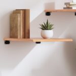 vidaXL væghylde 40x60x2 cm behandlet massivt egetræ lysebrun - Kategori: Egetræshylder til hjemmet 4 vidaXL væghylde 40x60x2 cm behandlet massivt egetræ lysebrun