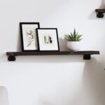 vidaXL væghylde 60x10x2 cm behandlet massivt egetræ mørkebrun - Kategori: Egetræshylder til hjemmet 4 vidaXL væghylde 60x10x2 cm behandlet massivt egetræ mørkebrun